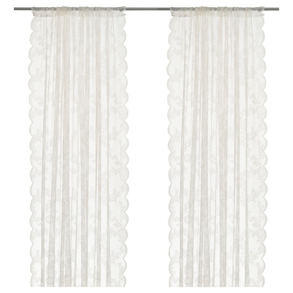 🎁Alvine Lace Curtains (1 Pair of 2) - Picture 1 of 4
